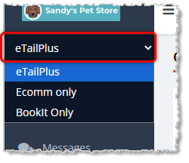Image showing the system mode options for the eTailPet system.
