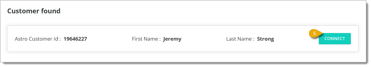 Image highlighting the Connect button.