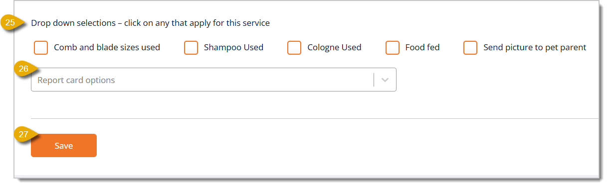 Image of the fourth and last part of the Add New Service page.