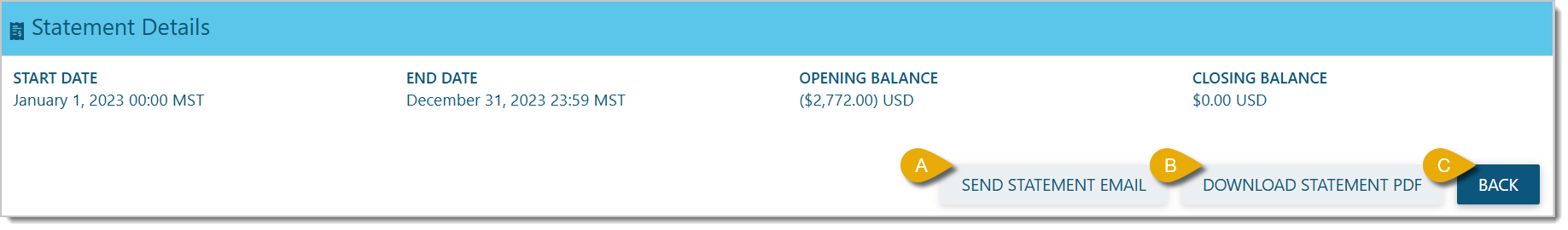Image of the Statement Details page.