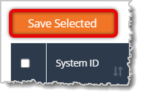 Image highlighting the Save Selected button in the Change Items bulk actions area.