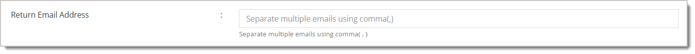 Image highlighting the Return Email Address field.