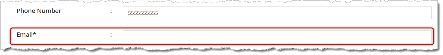 Image highlighting the Email field in the Edit Details menu.