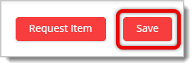 Image highlighting the Save button in a product's details.