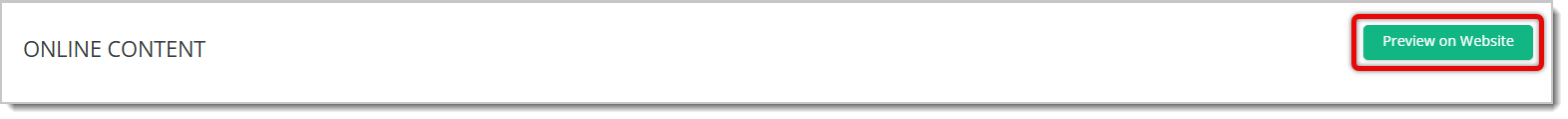 Image highlighting the Preview on Website button.