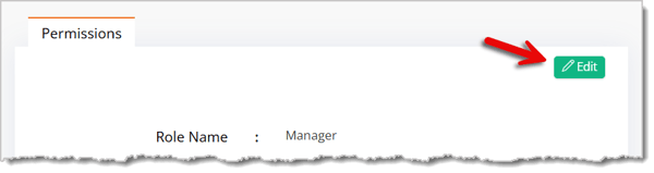 Image highlighting the Edit button in the Role Permissions page.