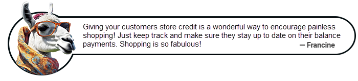 francine - store credit reports