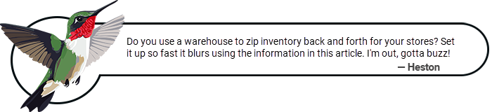 heston - settings warehouse tab