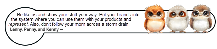 lenny, penny, and kenny - private brands