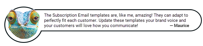 maurice - subscription emails