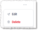 Image of the Actions for Campaigns in the list on the Bulk SMS page of the eTailPet system.