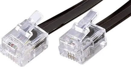 RJ 12 phone jacks used to connect receipt printer to cash drawer.