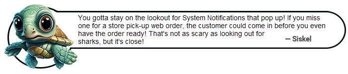 siskel - web order system notifications