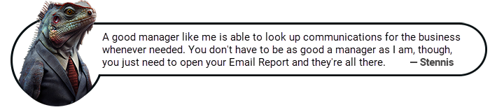 stennis - email report