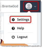 Image showing the Admin Menu of the eTailPet system with Settings highlighted.